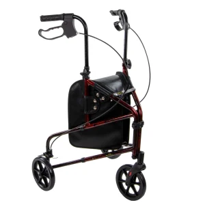 Marchette à 3 Roues Avec Panier Couleur Rouge