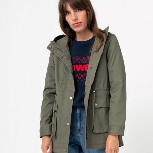 parka femme kaki