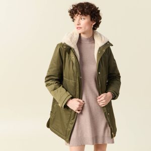 parka femme kaki