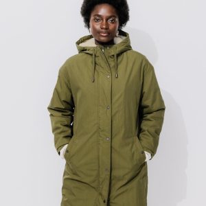 parka femme kaki