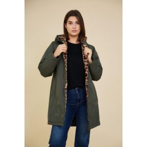 parka femme kaki