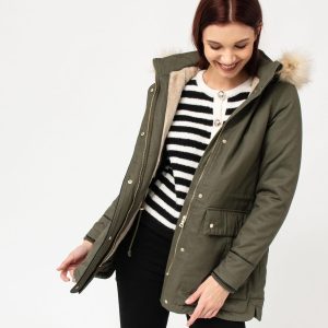parka femme kaki