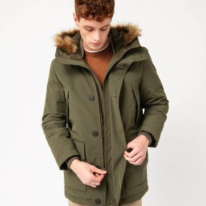 parka kaki homme