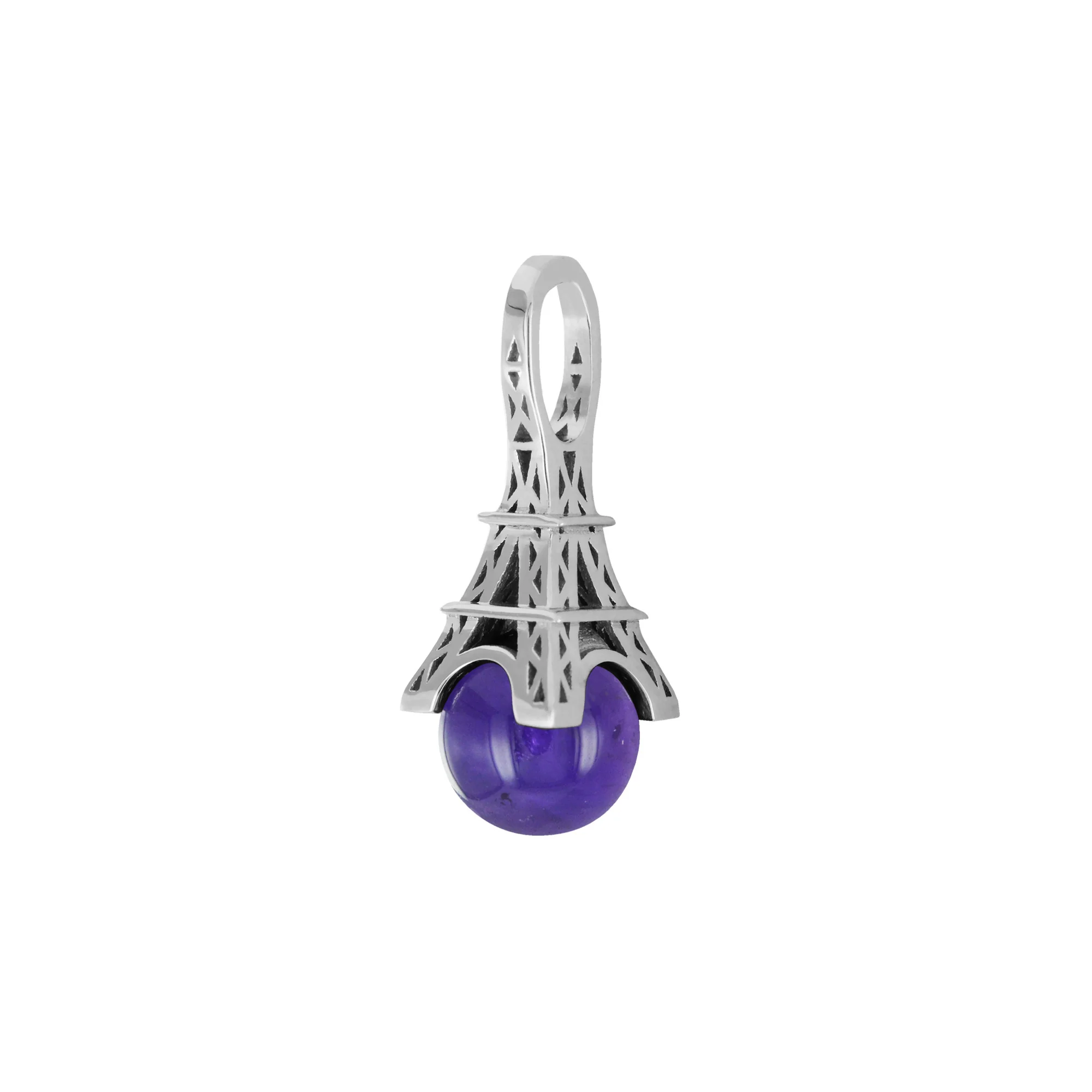 Pendentif French Kiss en or et Perle Améthyste – Image 2
