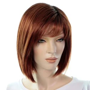 Perruque Mi- Longue Cheveux Lisses Avec Des Mèches Scorpio