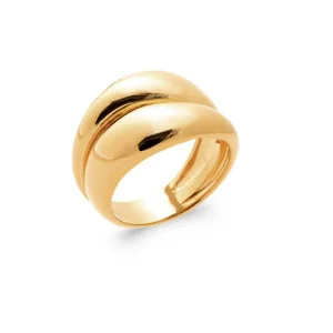 Bague double plaqué or