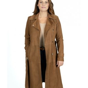 trench cuir femme