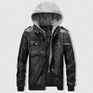 veste simili cuir homme