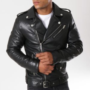 veste simili cuir homme